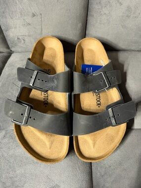 BIRKENSTOCK Arizona BS Slide Sandal Unisex Size US W11/M9 Black NIB